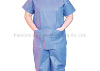 Disposable PP Hospital Scrub Suits , Operating Theatre Scrubs CE Certification